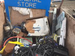 51in x 52in x 46in Wood Crate of Electrical Items,