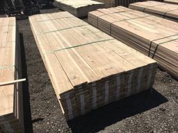 Stack of 1in x 5.25in x 144in Cedar Lumber.