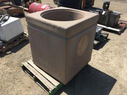 Concrete Trash Can Cover.