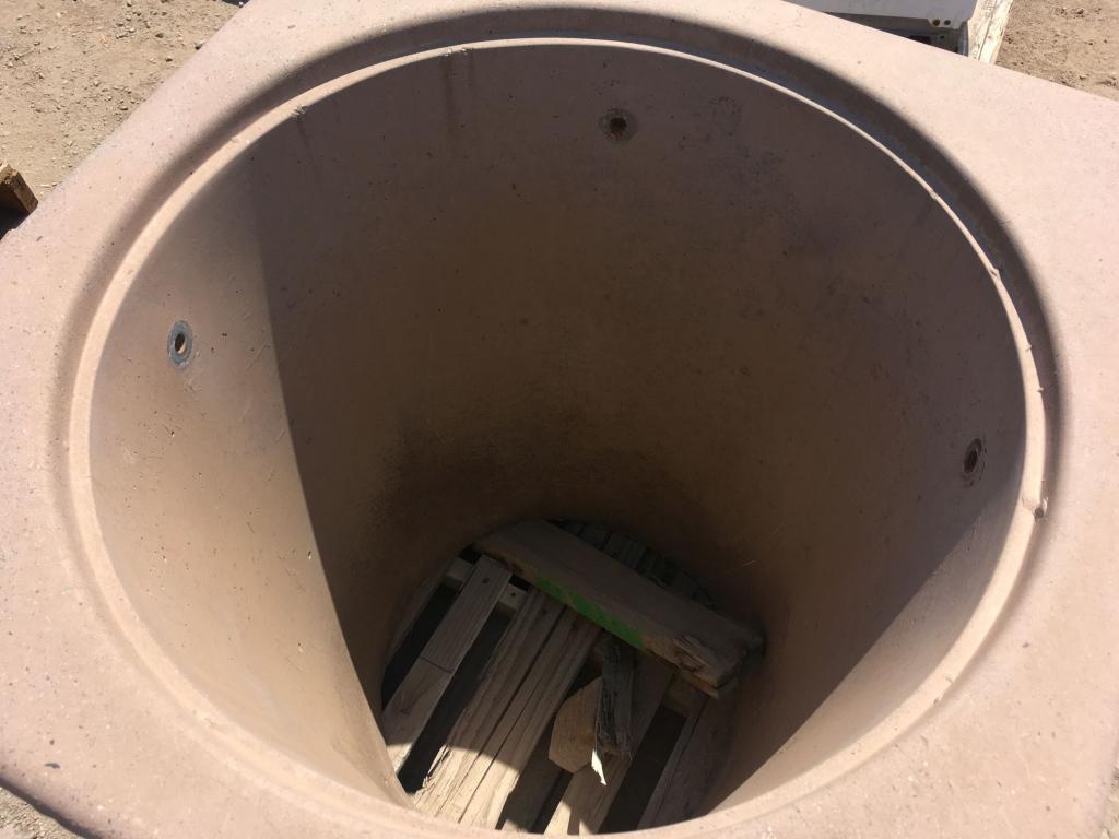 Concrete Trash Can Cover.