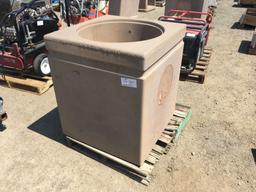 Concrete Trash Can Cover.