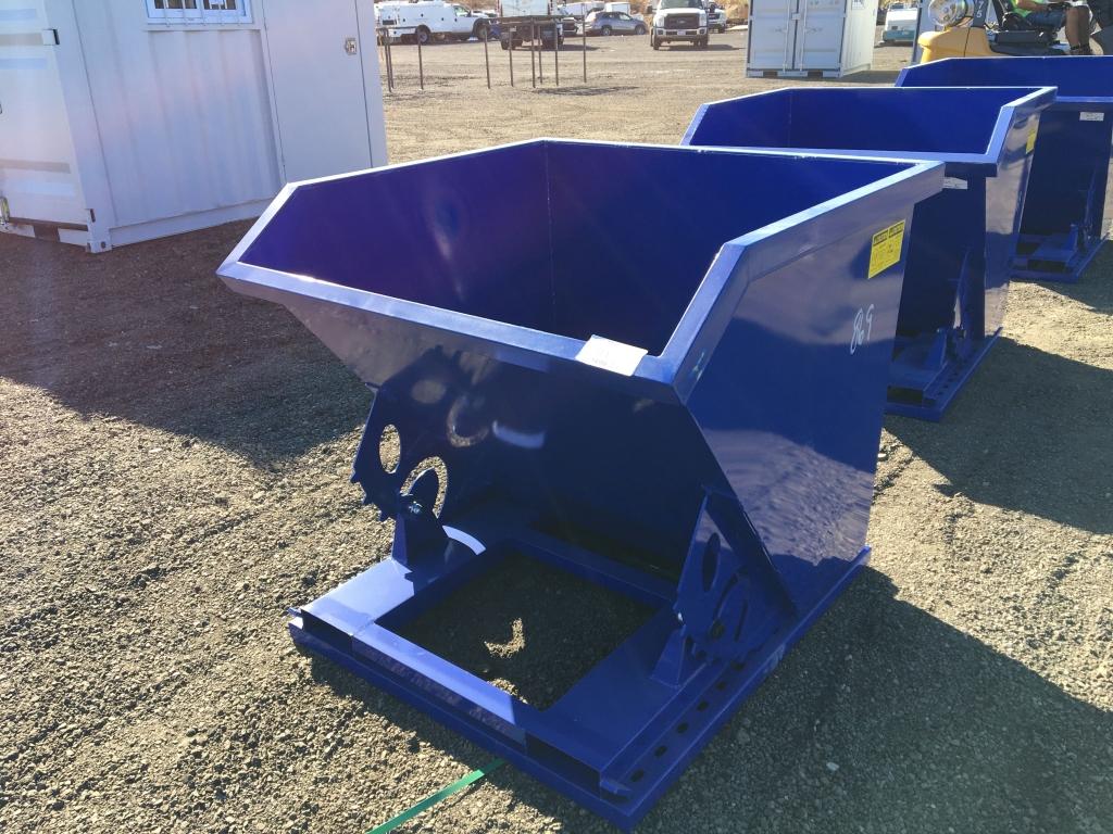 Unused Greatbear Self Dumping Forklift Hopper.