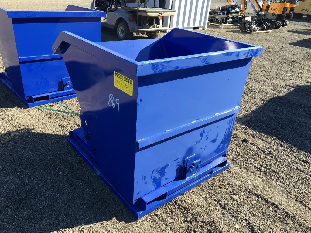 Unused Greatbear Self Dumping Forklift Hopper.