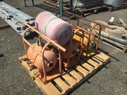 (4) Misc Air Tanks w/Stand.