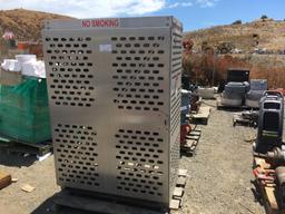 Lockable Propane Bottle Storage Cabinet.