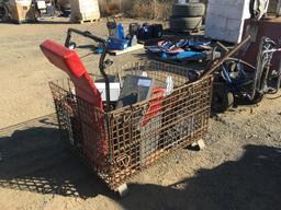Wire Crate of Misc Items, Including Creepers,