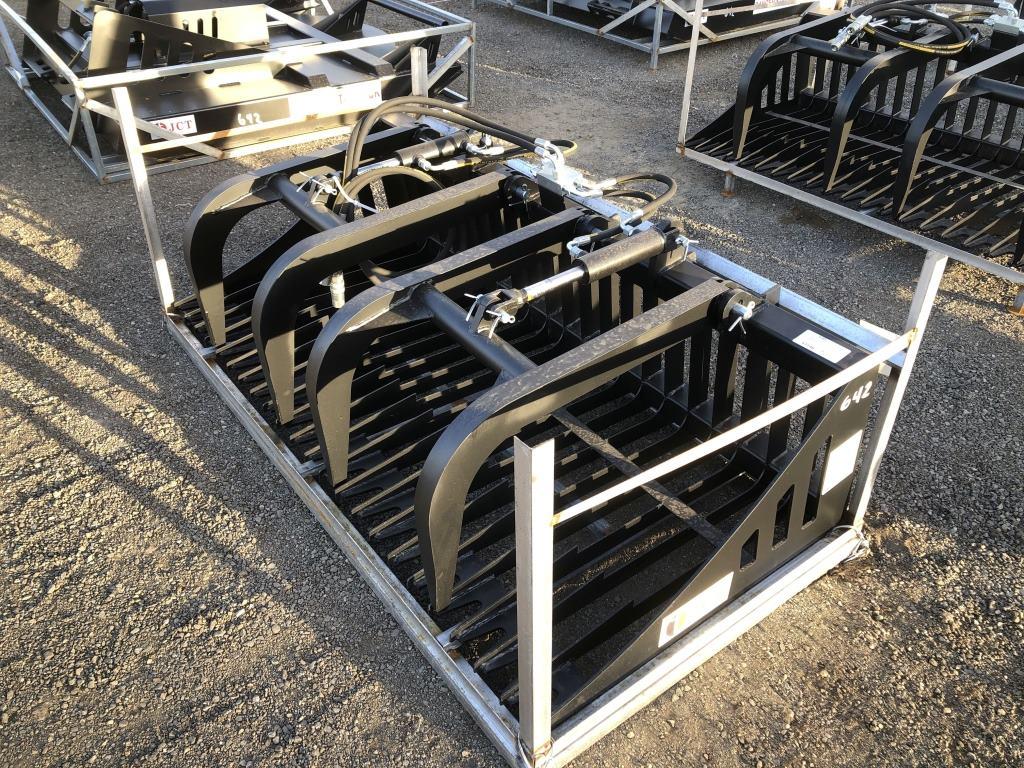Unused JCT 72in Rock Grapple Bucket,