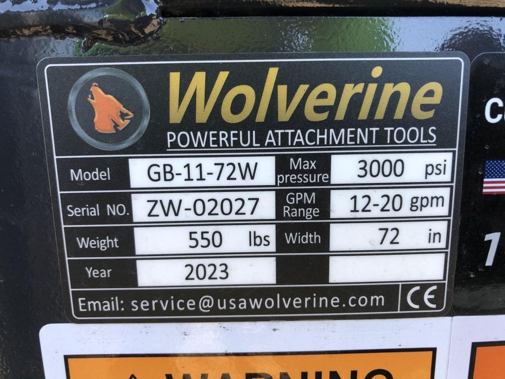 Unused Wolverine 72in Grapple Bucket,