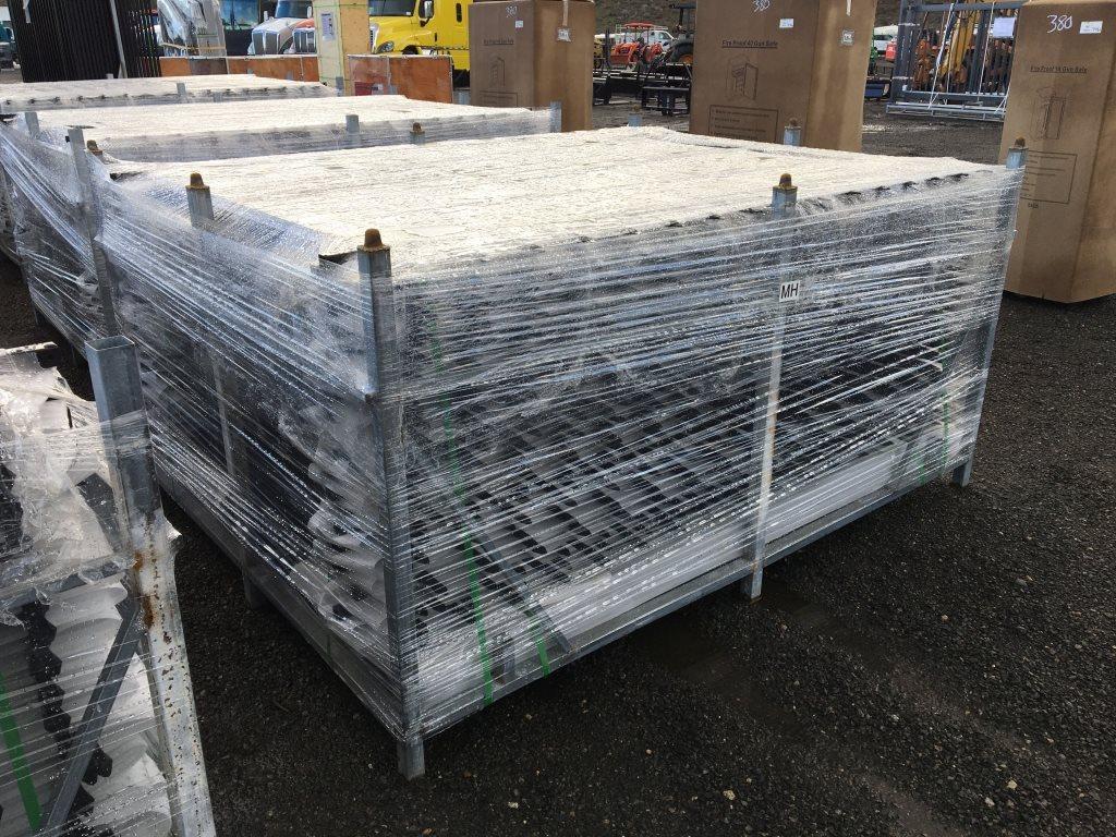 (40) Unused 7ft x 5ft Wrought Iron Site Fence