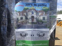 Unused Greatbear 20ft Bi-Parting Gate w/Deer