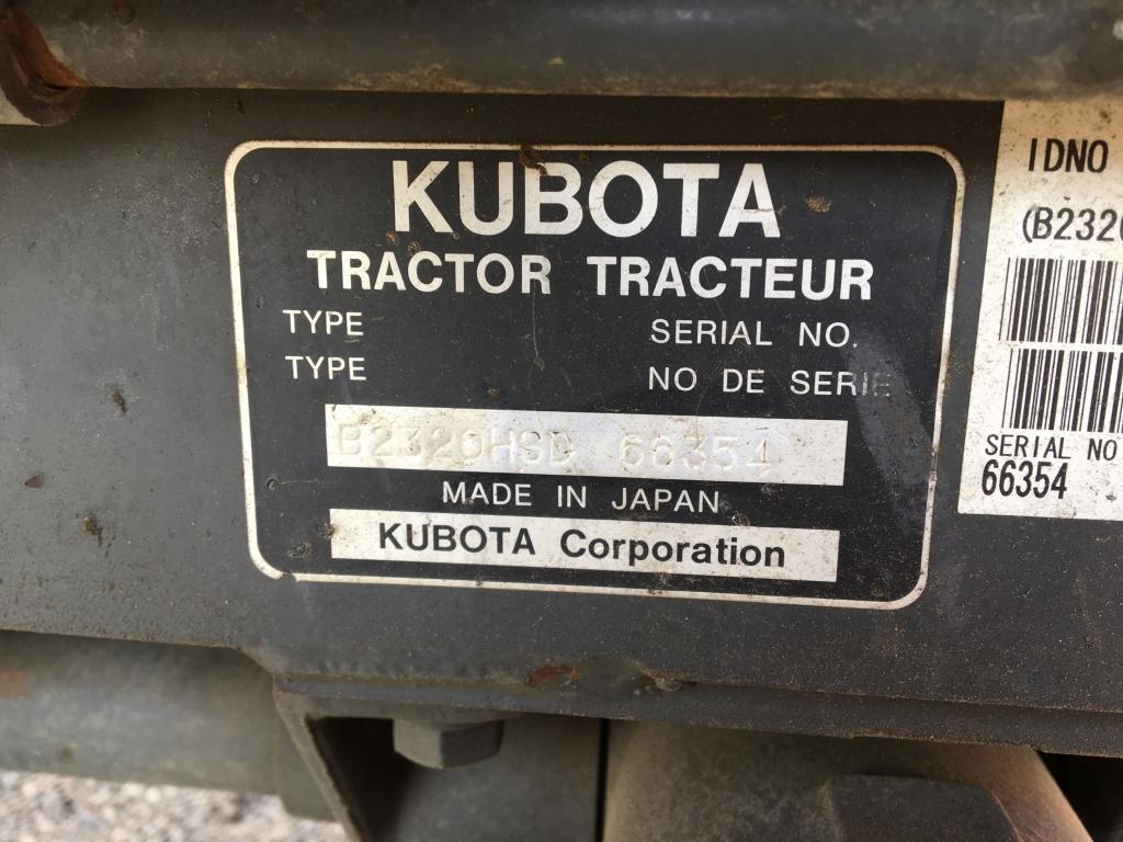 Kubota B2320HSD Utility Tractor,