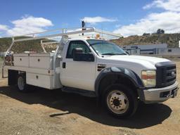 2008 Ford F550 Flatbed Truck,