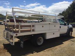 2008 Ford F550 Flatbed Truck,