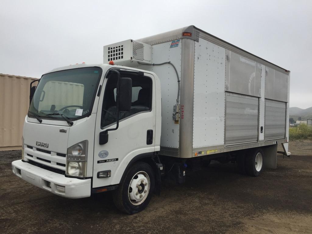 2013 Isuzu NQR Refrigerated Van Truck,