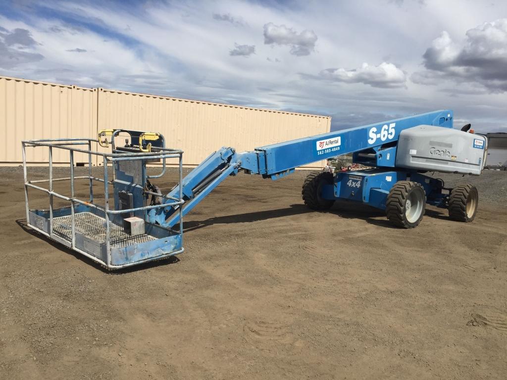 2012 Genie S65 Boom Lift,