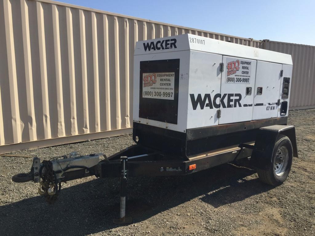 Wacker G85MGT2S 67KW Generator,