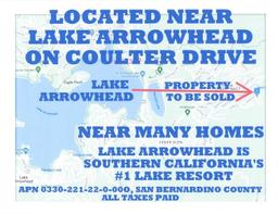 Vacant Parcel near Lake Arrowhead,