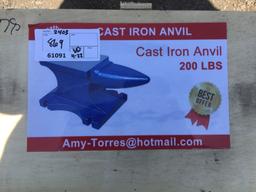 Unused Greatbear 200 Lbs Cast Iron Anvil.