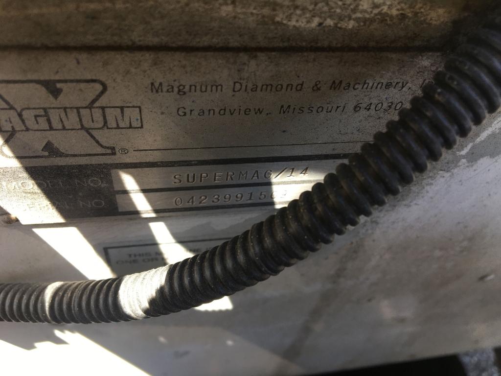 Magnum Supermag 14 Walk-Behind Concrete Saw,
