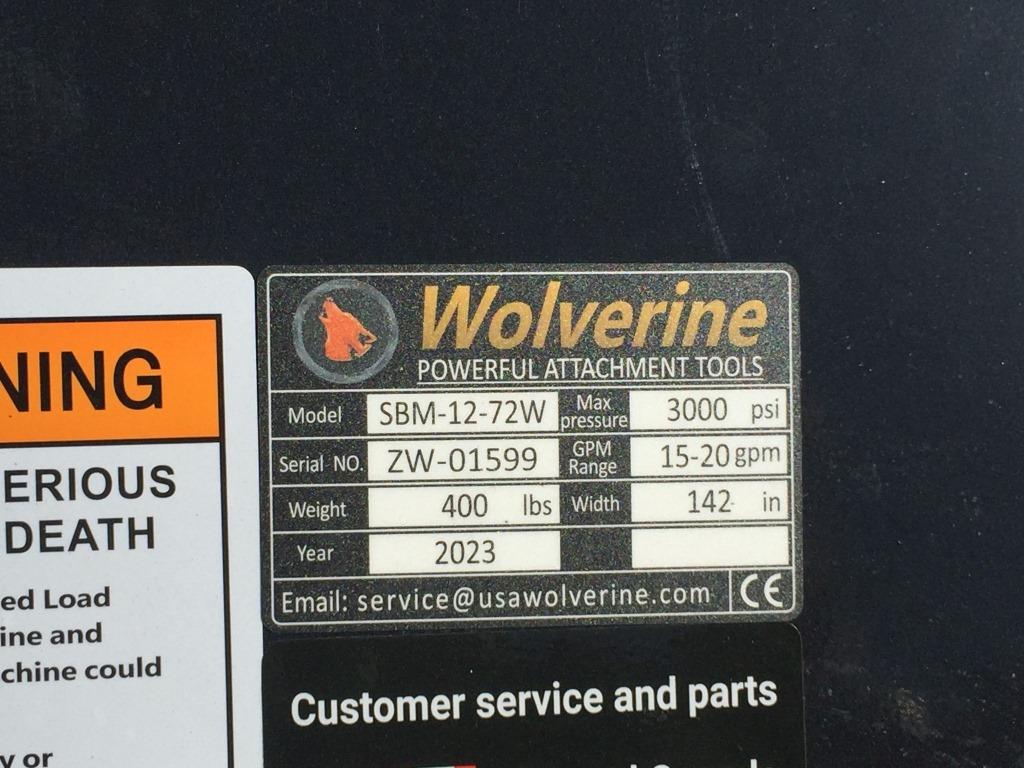 Unused Wolverine SBM-12-72W 70in Sickle Bar Mower