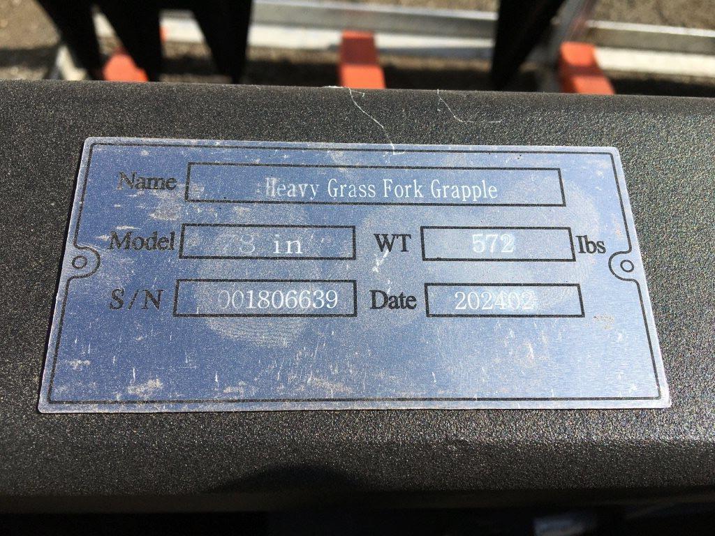 Unused Greatbear 78in Heavy Grass Fork Grapple,