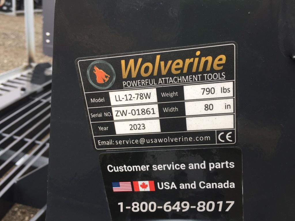 Unused Wolverine LL-12-78W 78in Skeleton Bucket,