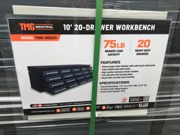 Unused TMG WB20D 10ft Heavy Duty Work Bench,