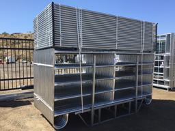 (56) Unused 10' Powder Coated Pipe Corral Panels.