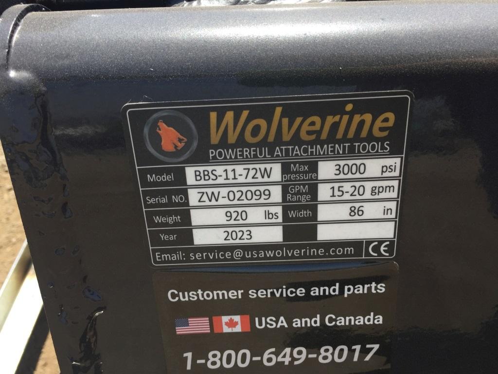 Unused Wolverine BBS-11-72W 72in Boxbroom Sweeper