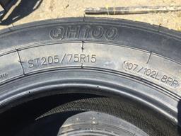 (4) Unused Roadglider QH100 ST205/75R15 Trailer