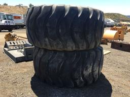 (2) Michelin 35/65R 33 Tires & Rims,