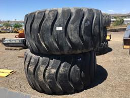 (2) Michelin 35/65R 33 Tires & Rims,