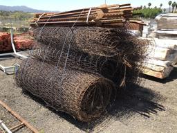 Rolls of Misc 6ft Chain Link Fencing,