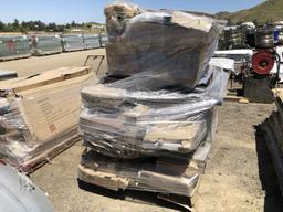 Pallet of Misc Boxed Household Furniture,