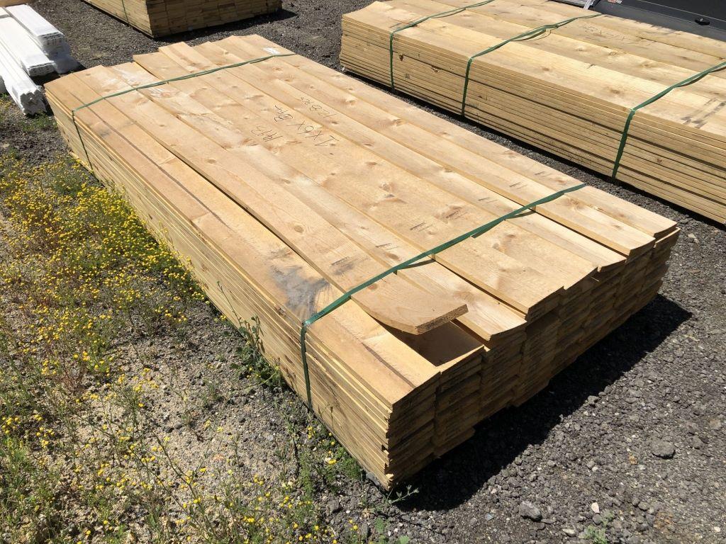 (Approx 128) 96in x 6in x 1in Lumber