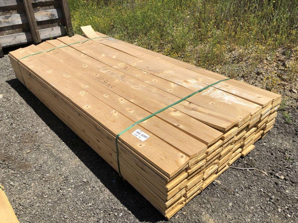 (Approx 128) 96in x 6in x 1in Lumber