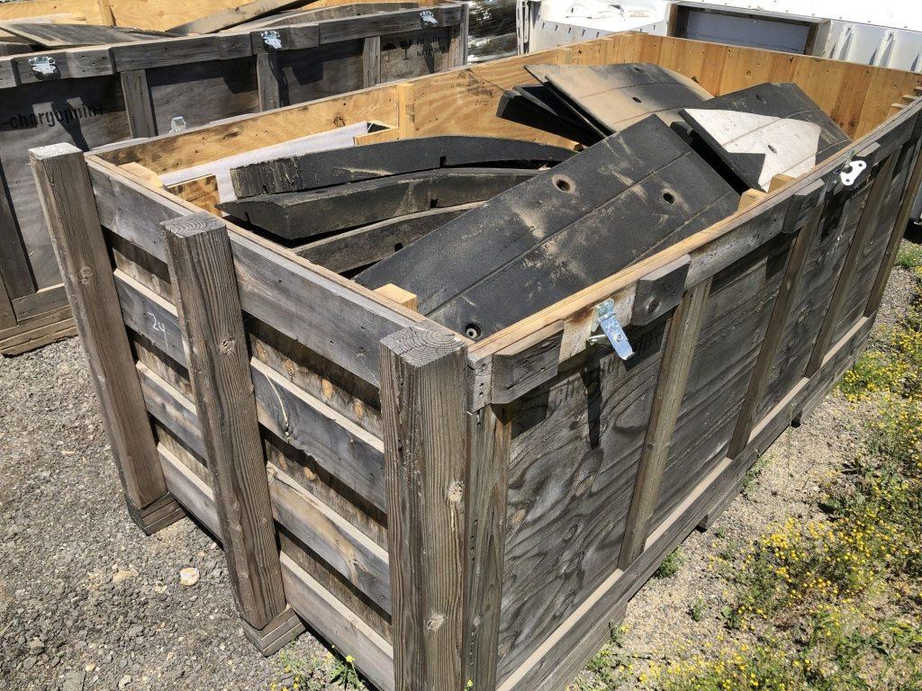 Crate of Heavy Duty Rubber Mats.