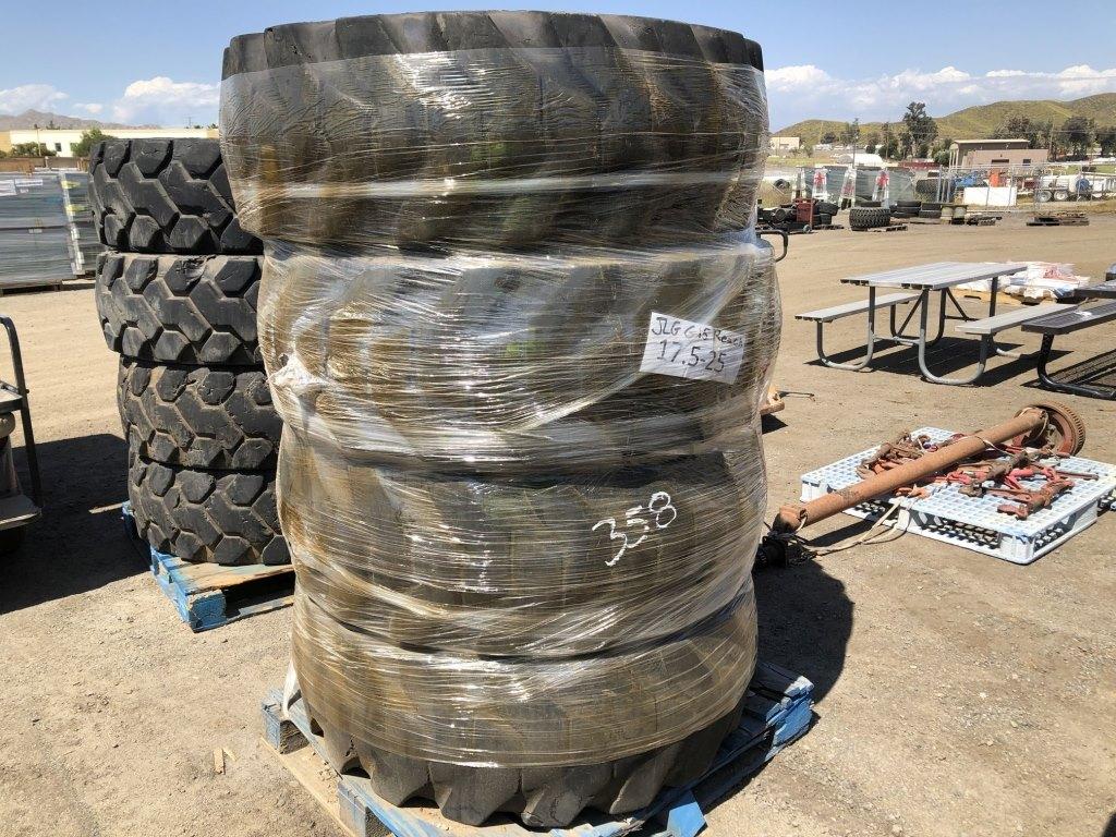 (4) Misc 17.5-25 Tires & Rims,