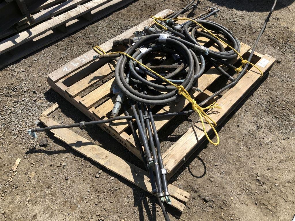 Pallet of Hydraulic Hoses & Lines.