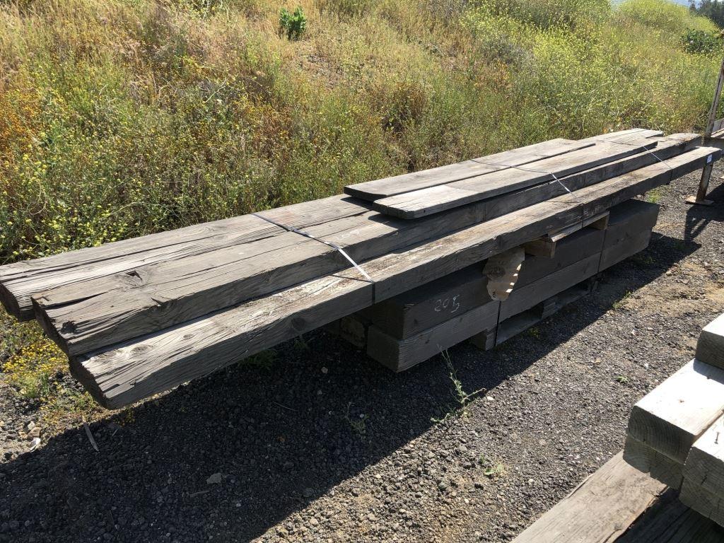 (2) Pallets of Wooden Railroad Ties.