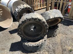 (6) Solid Tires w/8-Lug Rims.