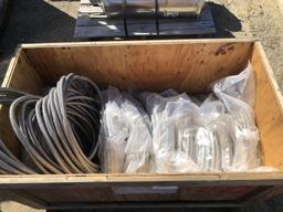 Crate of Misc Stainless Steel Braided Hoses.