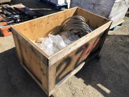 Crate of Misc Stainless Steel Braided Hoses.