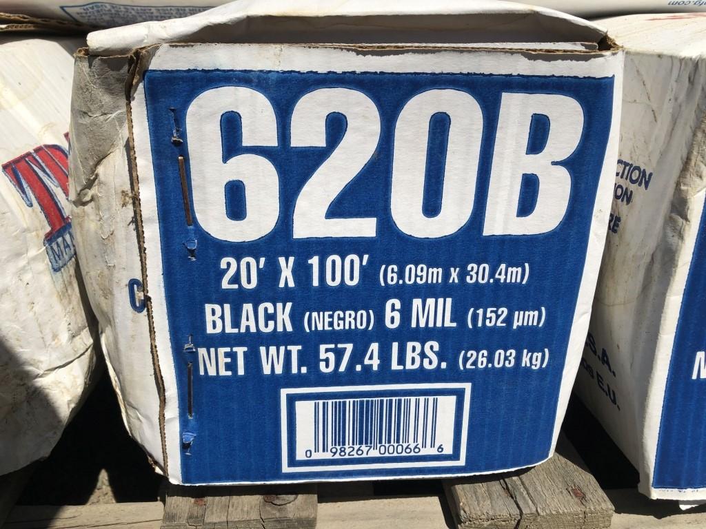 (6) Boxes of TRM 620B Weatherall Black 6-Mil