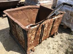 36in x 48in x 32in Metal Debris Dump Bin