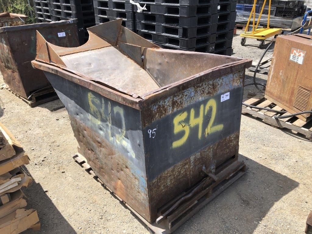 36in x 60in x 32in Metal Debris Dump Bin