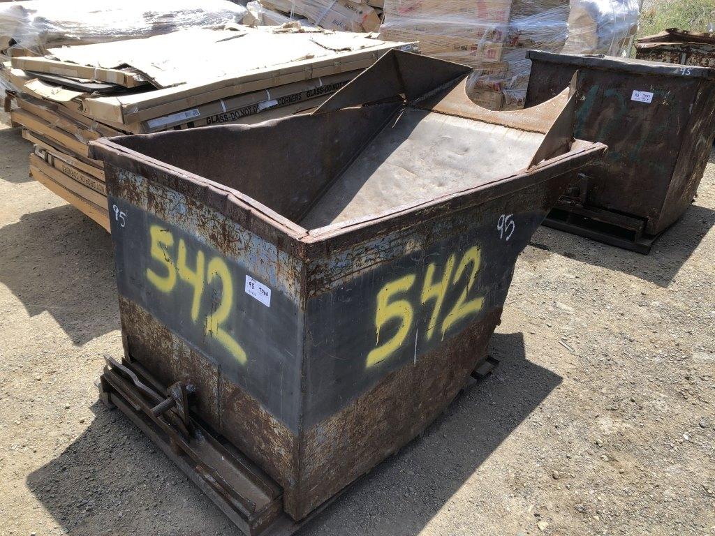 36in x 60in x 32in Metal Debris Dump Bin