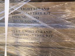 Pallet of Misc Christmas Tree Light Kits.