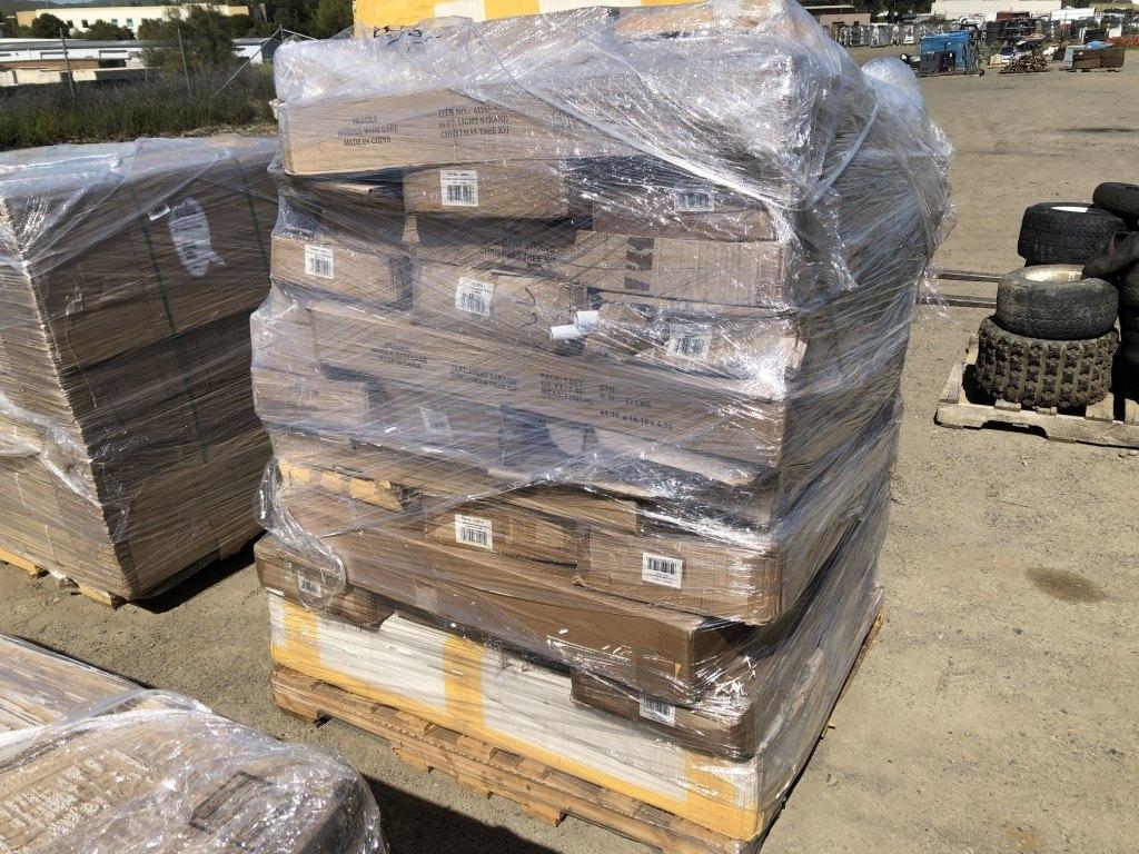 Pallet of Misc Items, Including Christmas Lights,