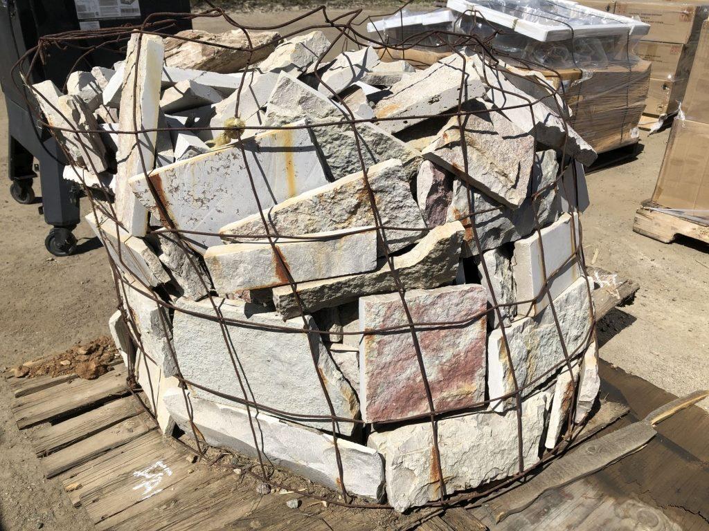 Wire Crate of Misc Rock Tiles.